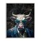 Stupell Industries Bull in Sunglasses Framed Giclee Wall Art Design by Svetlana Aleynikova